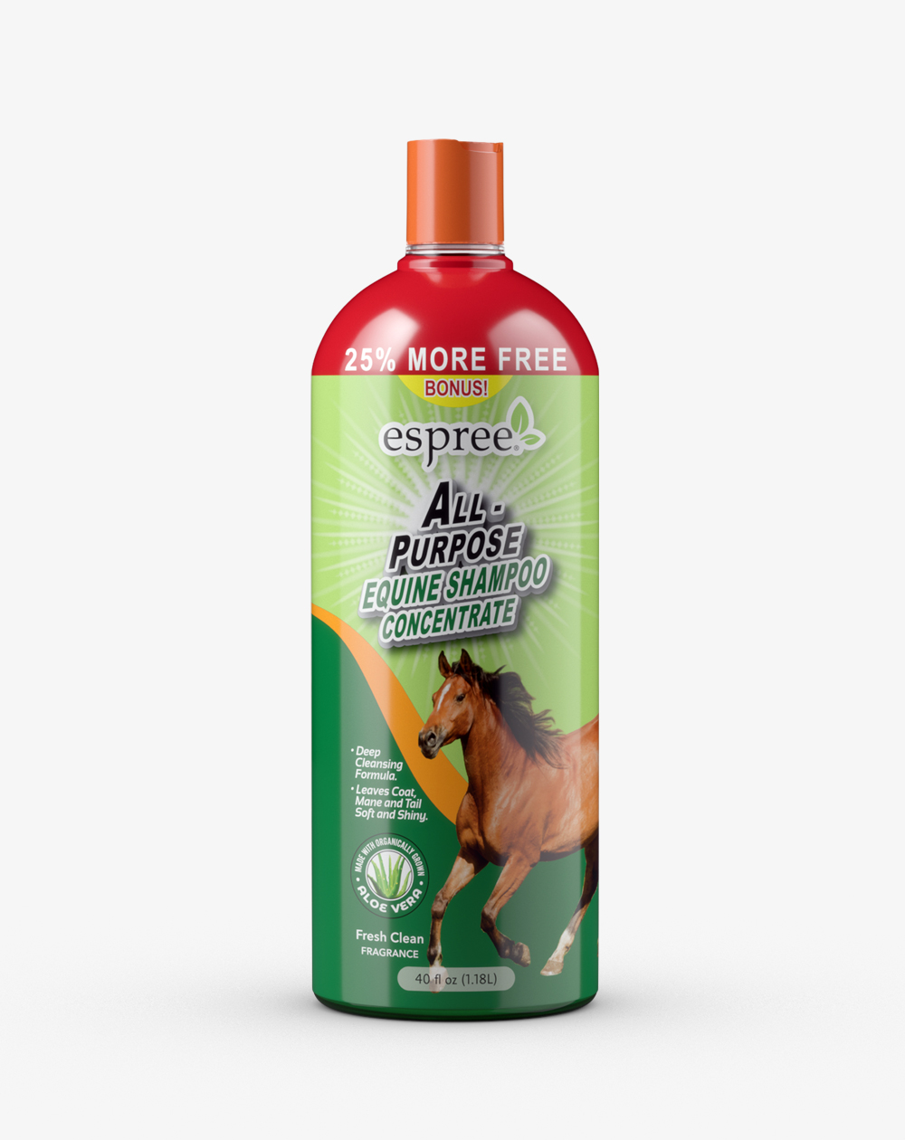 Horse shampoo with a concentrated deep cleansing formula Espree